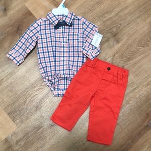 Brand New Carter’s Bow Tie Outfit- 6 Months